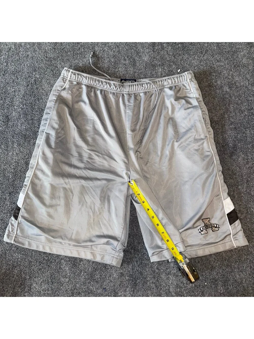 Aeropostale Baggy Gray Athletic Hoop Shorts Mens XL Vtg y2k 90s Rare